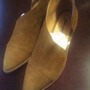 Free people royale flats suede brown size 8 . New